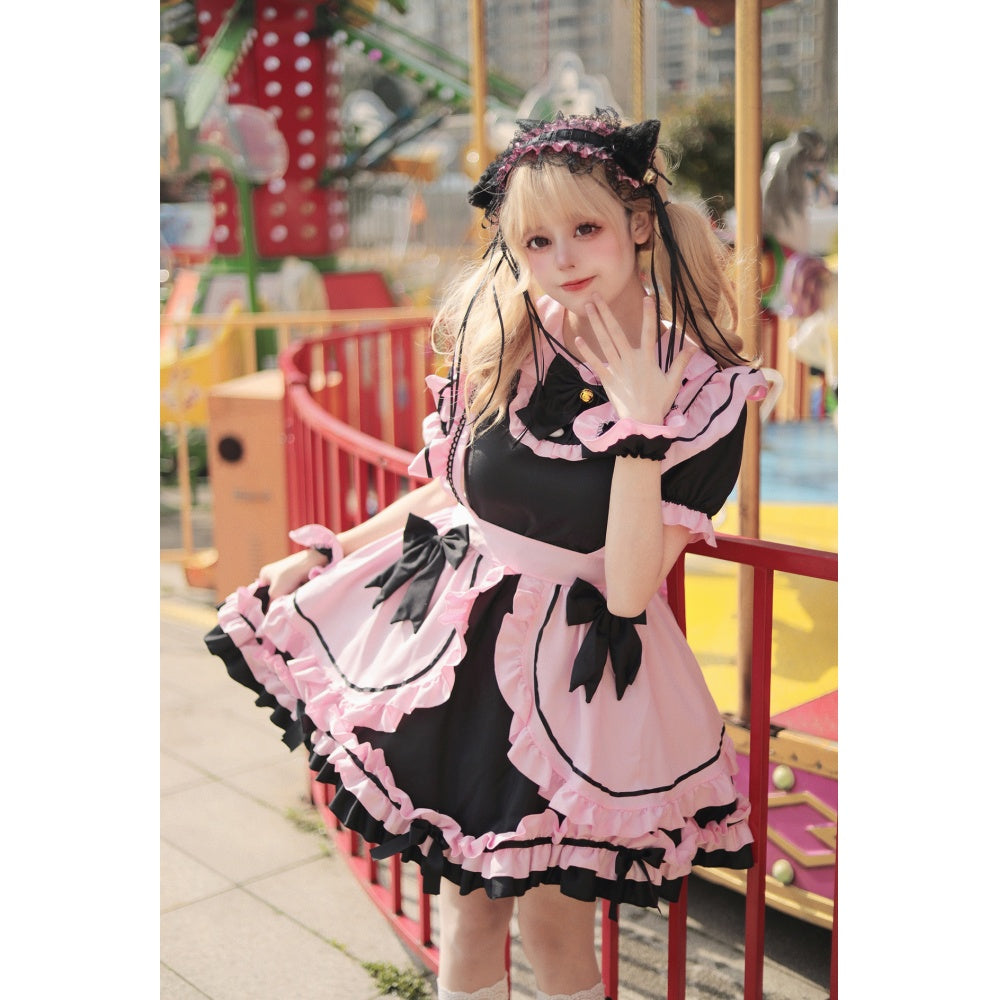 ROBE LOLITA MAID CHAT DEGUISEMENT SOUBRETTE SERVEUSE