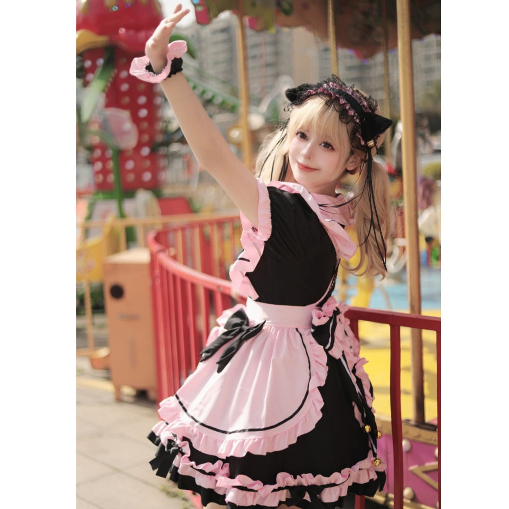 ROBE LOLITA MAID CHAT DEGUISEMENT SOUBRETTE SERVEUSE