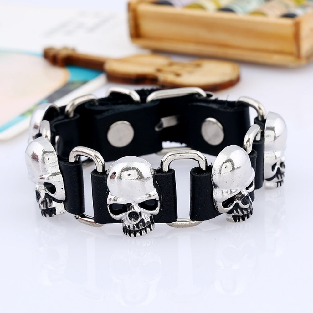 BRACELET TETE MORT GOTHIQUE