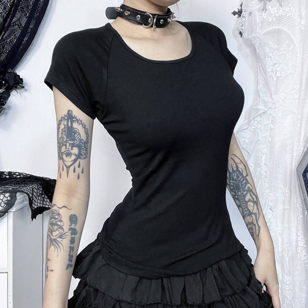 T SHIRT AILES ANGE AU DOS RESILLE