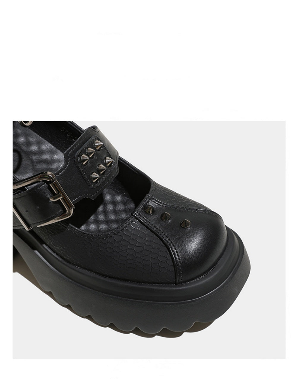 CHAUSSURES PUNK CLOUS CUIR TALON 8.5CM