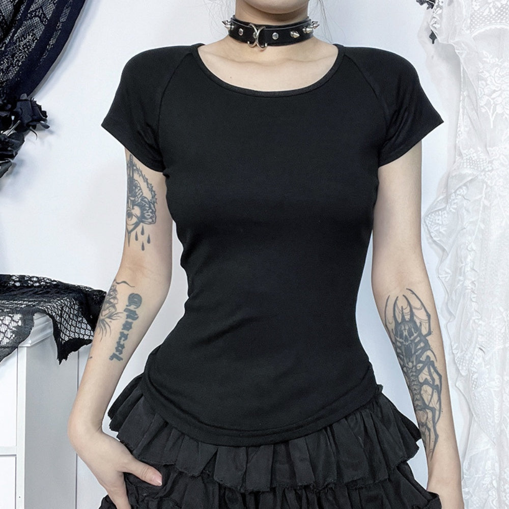 T SHIRT AILES ANGE AU DOS RESILLE