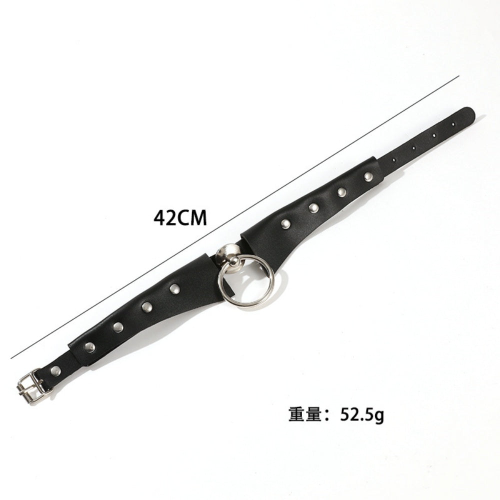 CHOKER RAS DE COU ANNEAU PUNK