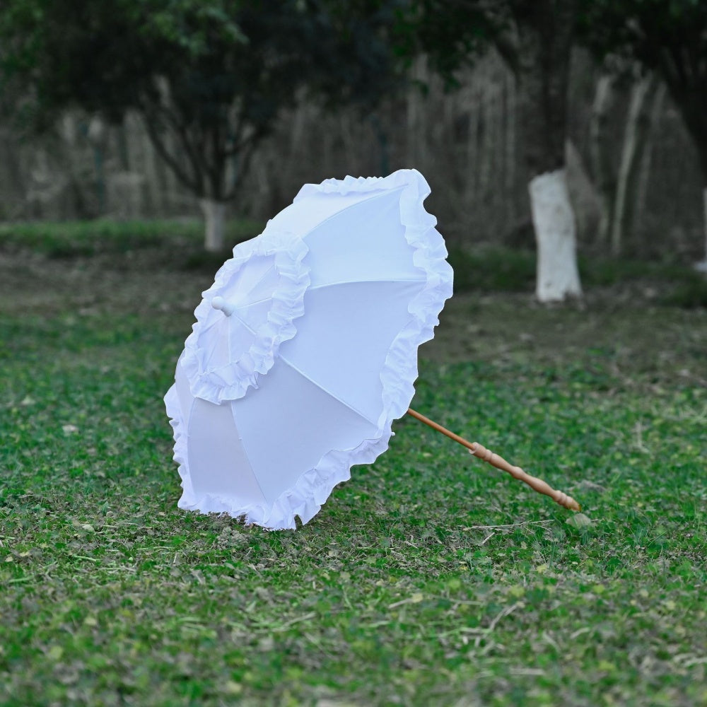 OMBRELLE BLANC LOLITA DENTELLE