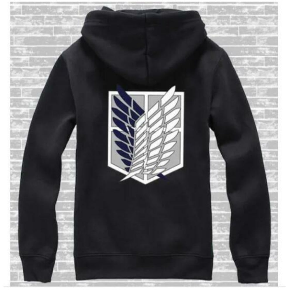 CAPUCHE SWEAT ATTAQUE DES TITANS SHINGEKI NO KYOJIN NOIR UNISEX