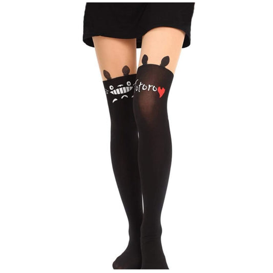 COLLANTS TATOUAGE CHAT KAWAII