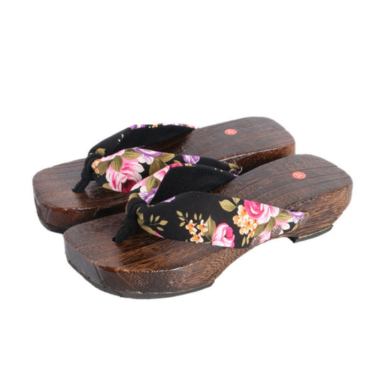 GEAT YUGATA TONG SAMURAI JAPONAIS CHAUSSON BOIS SANDALES GEISHA FEMME
