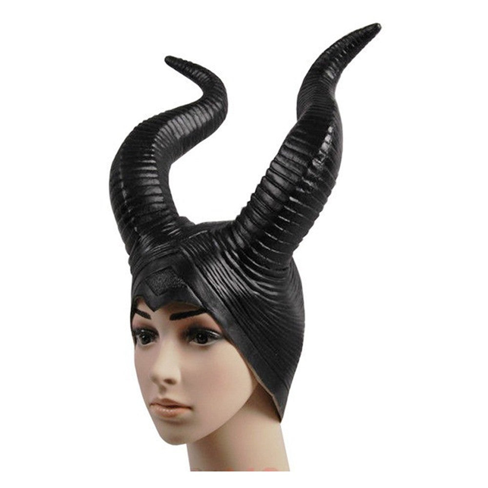 CHAPEAU BONNET LATEX CORNE FEMME MALEFIQUE