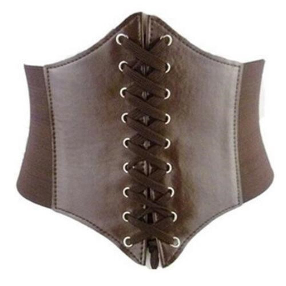 SERRE TAILLE RETRO STEAMPUNK MARRON