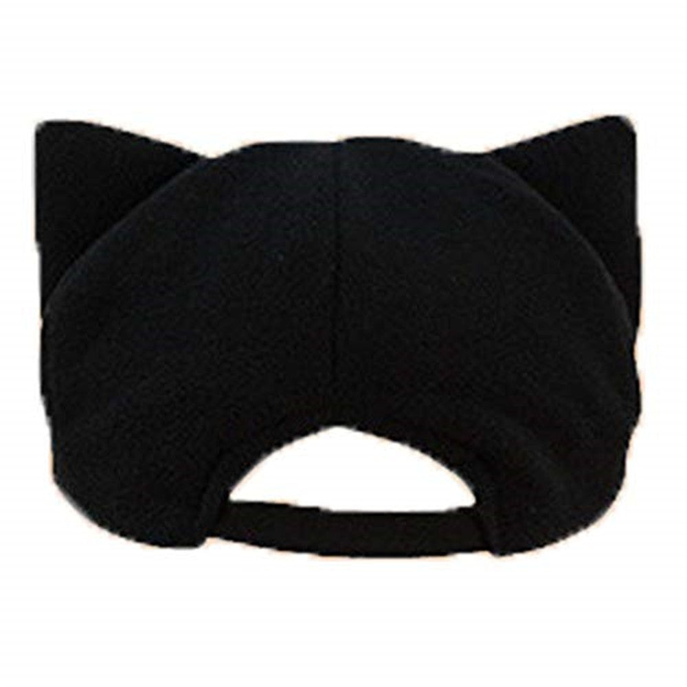 CASQUETTE NOIR OREILLE CHAT AVEC PIN'S ADO ADULTE