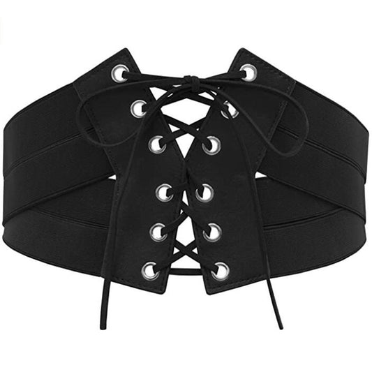 SERRE TAILLE RETRO LACET PUNK