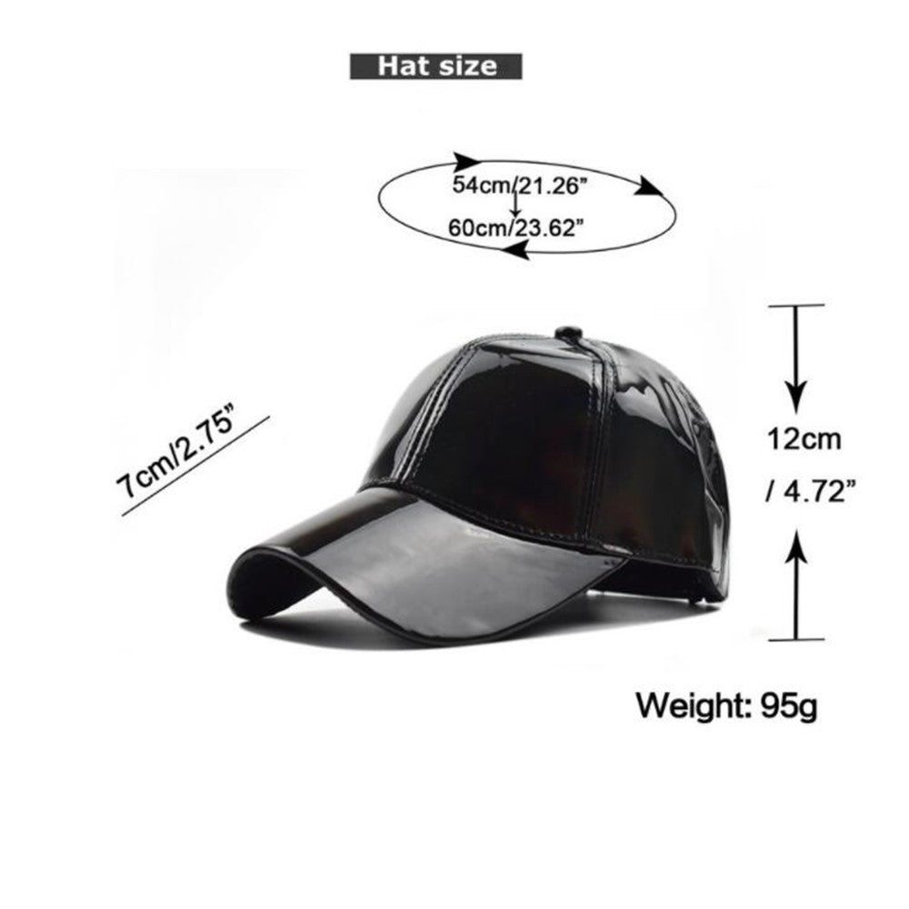 CASQUETTE BASEBALL PU LASER MIXTE ARGENTE