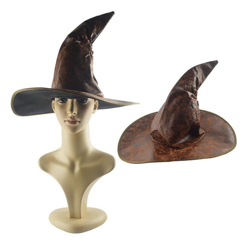 CHAPEAU SORCIERE MARRON RETRO