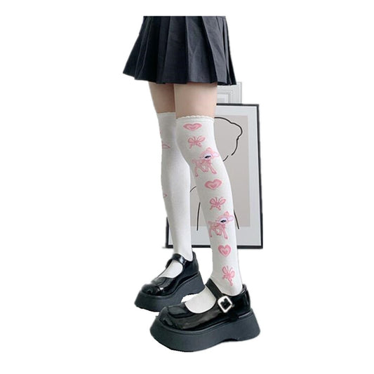 CHAUSSETTES MONTANTES FEMME CERF BLANCHE