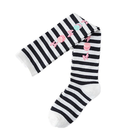 CHAUSSETTES LOLITAS GATEAU RAYURE MONTANTES