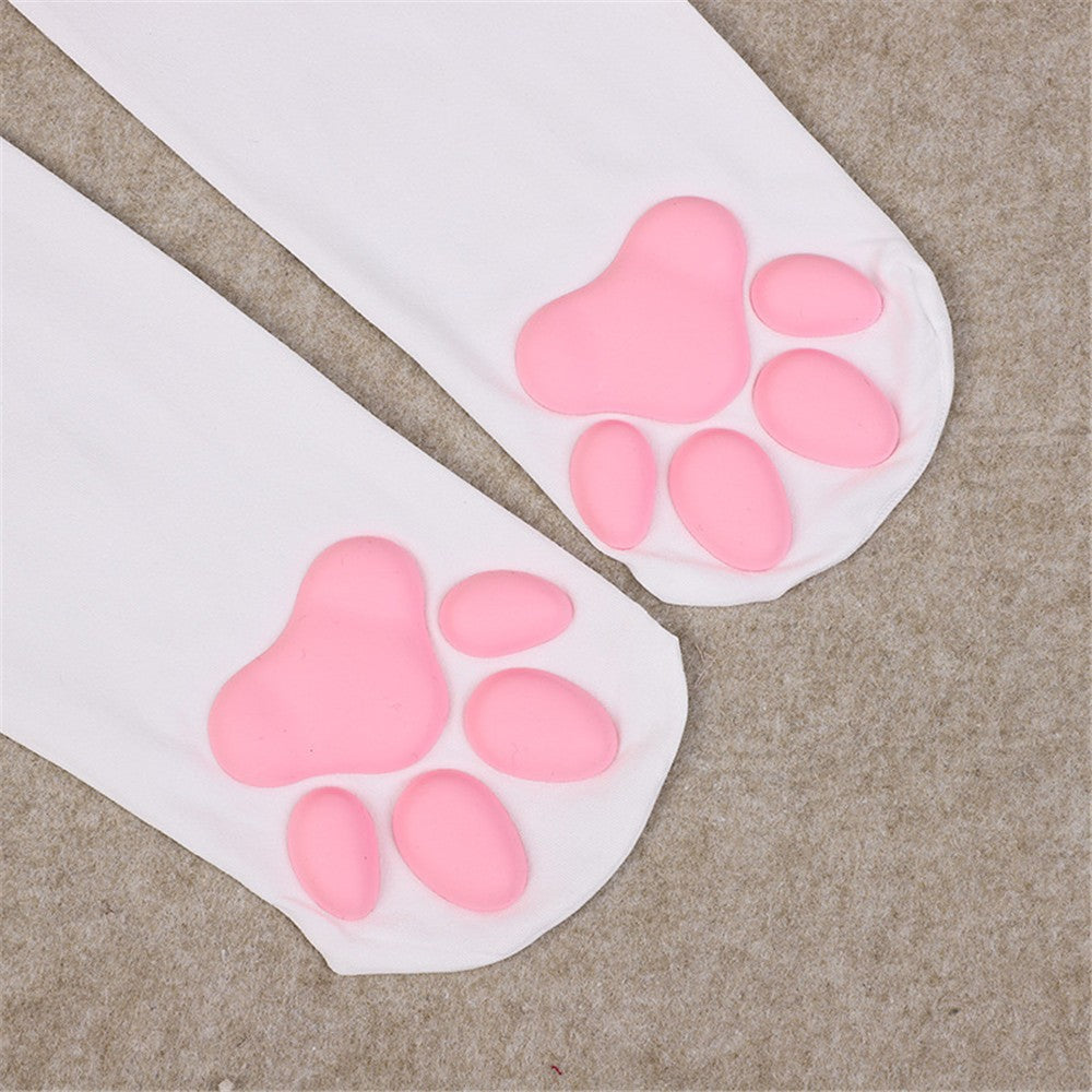 CHAUSSETTES LOLITA PATTE CHAT 3D KAWAII MONTANTES FEMME