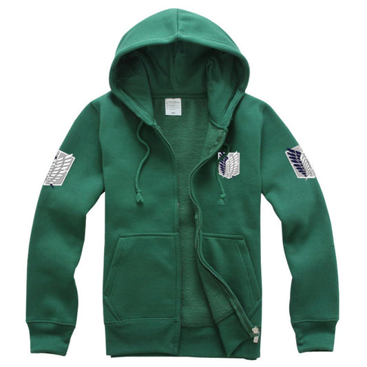 CAPUCHE SWEAT ATTAQUE DES TITANS SHINGEKI NO KYOJIN VERT UNISEX