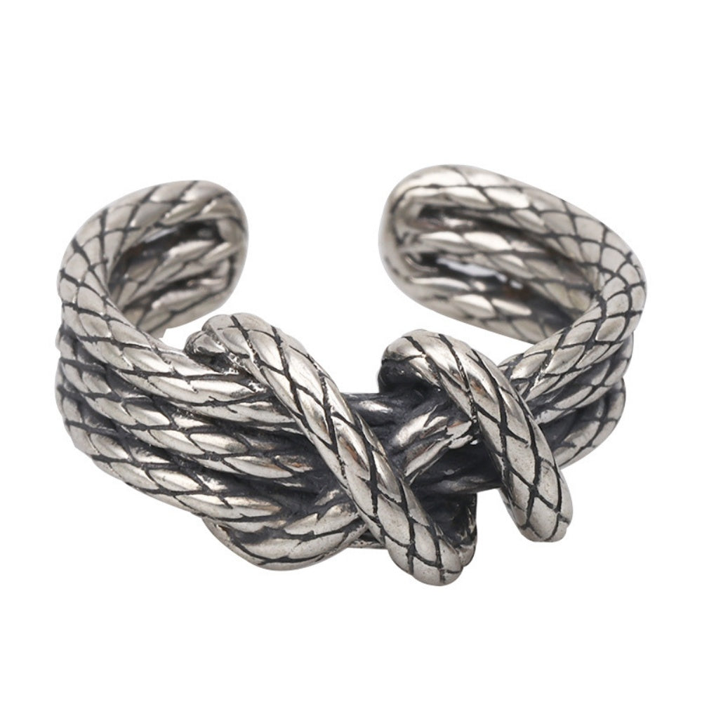 JOLIE BAGUE CORDON TISSAGE