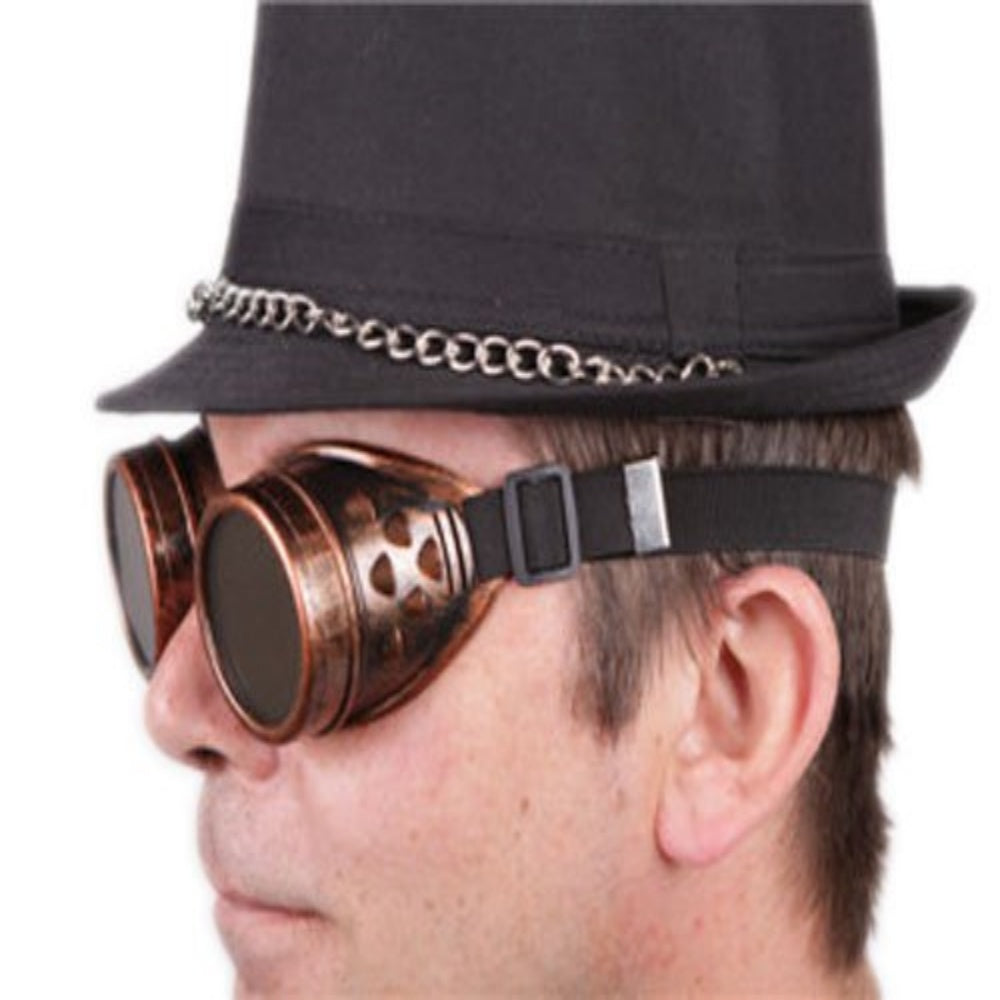 LUNETTES VIEILLI CYBER STEAMPUNK AVIATEUR