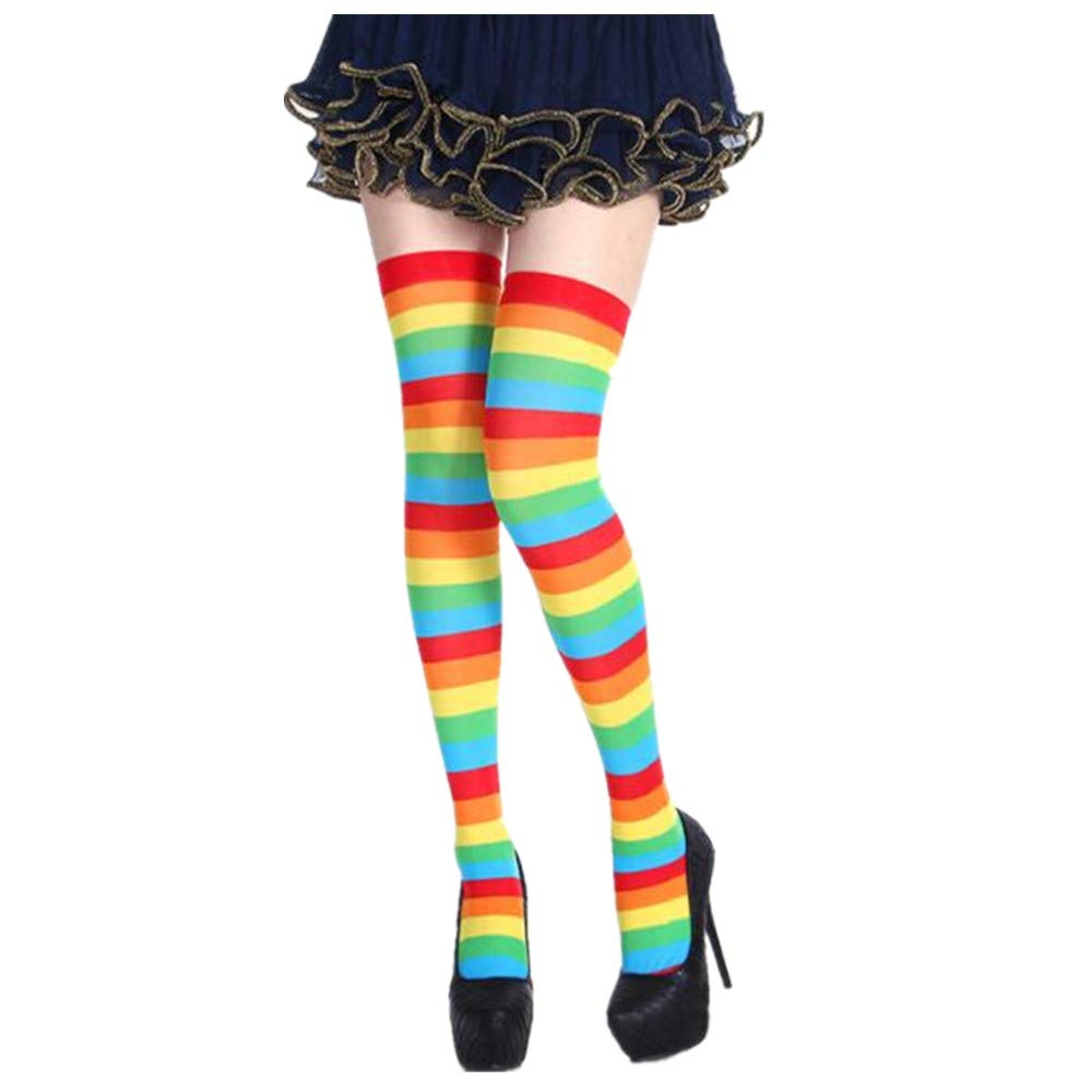 CHAUSSETTES POLYESTER ARC EN CIEL SOIRÉE MONTANTES