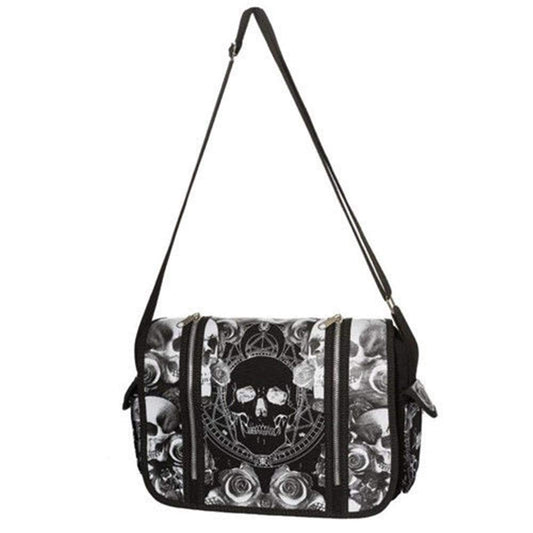 SAC BANDOULIERE TETE MORT GOTH