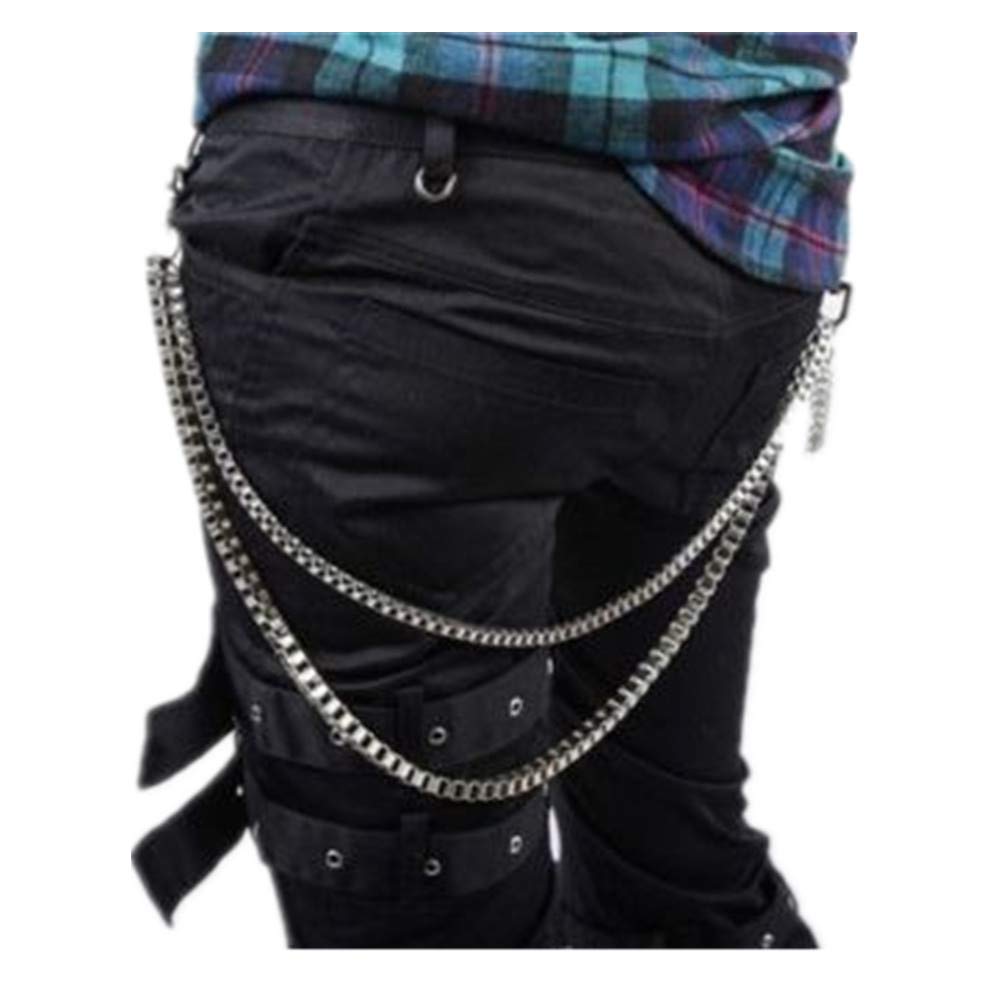 DOUBLE CHAINES PANTALON METAL BIKER