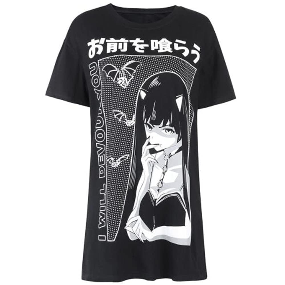 T SHIRT GOTHIQUE HIP HOP JAPONAIS EMO