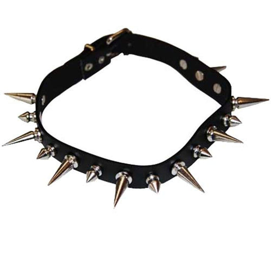 CHOKER TOUR DE COU GOTHIQUE CLOUS REGLABLE