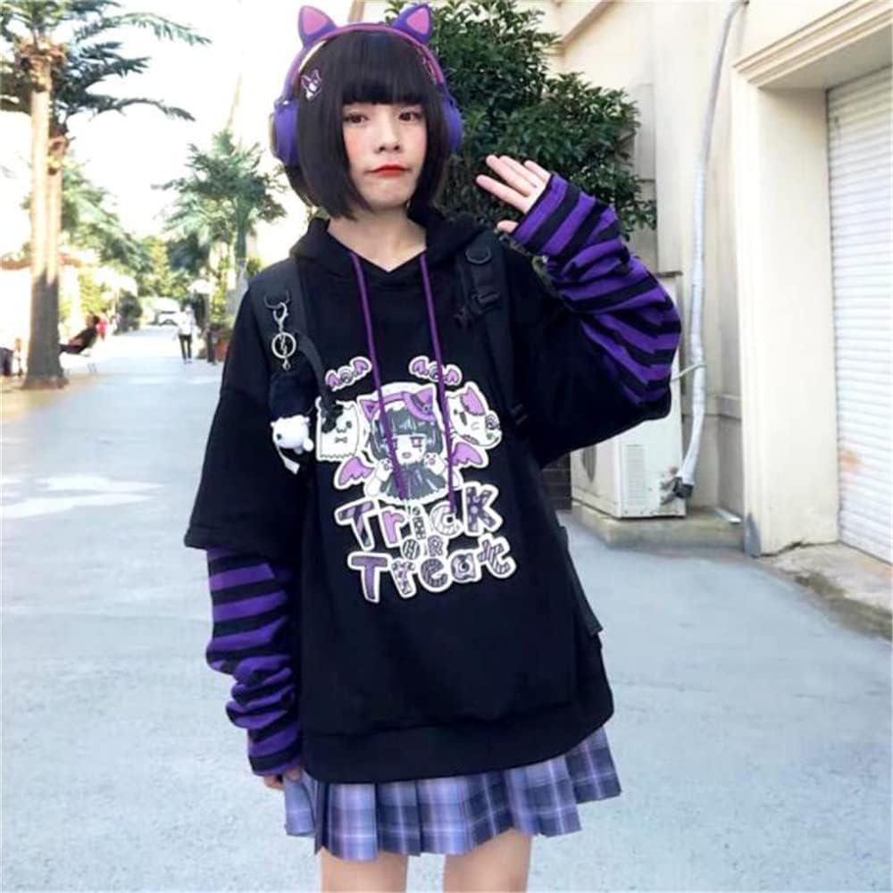 SWEAT A CAPUCHE POLAIRE NOIR JAPONAIS