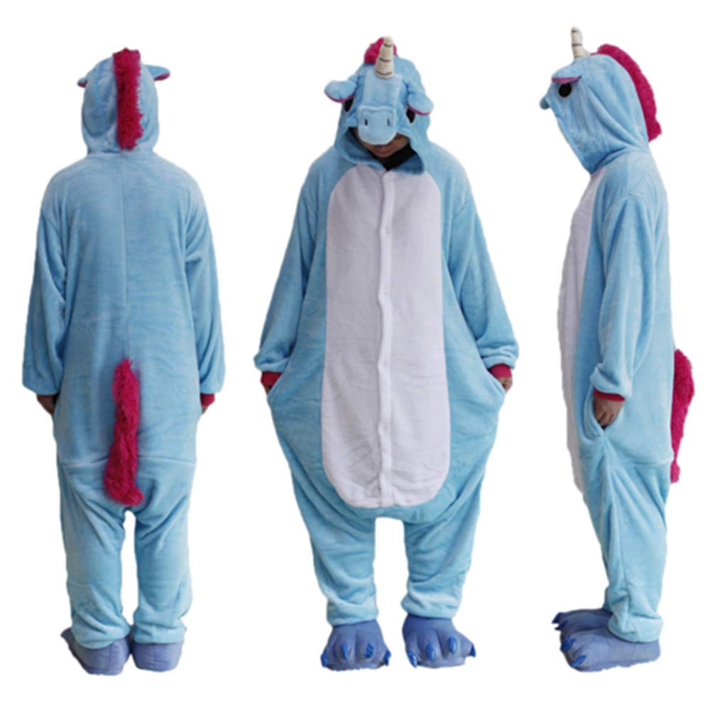 KIGURUMI PYJAMA DEGUISEMENT LICORNE BLEU