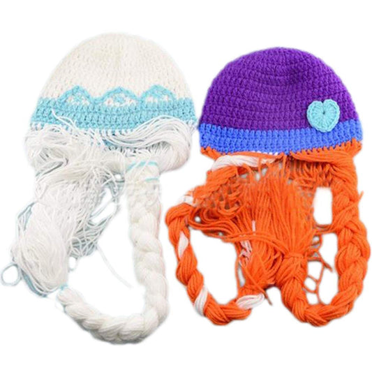 LOT DE 2 BONNETS ELSA ANNE LA REINE DES NEIGES