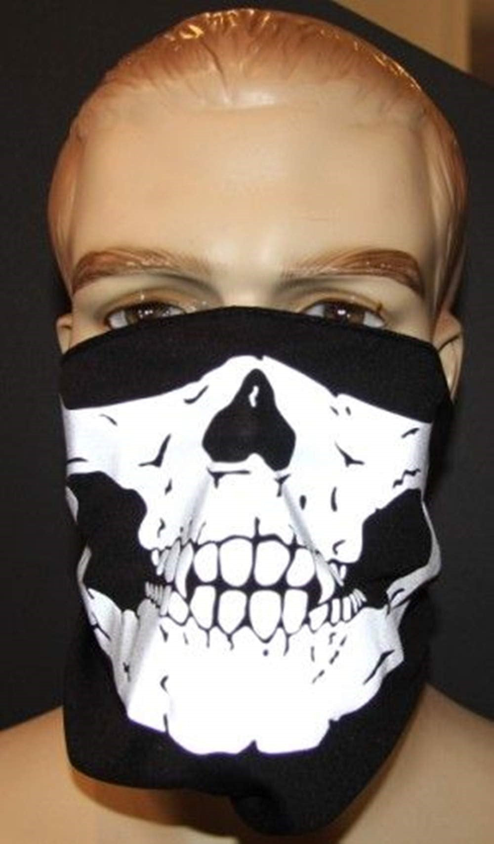 FOULARD DEMI MASQUE TETE MORT REFLECHISSAT