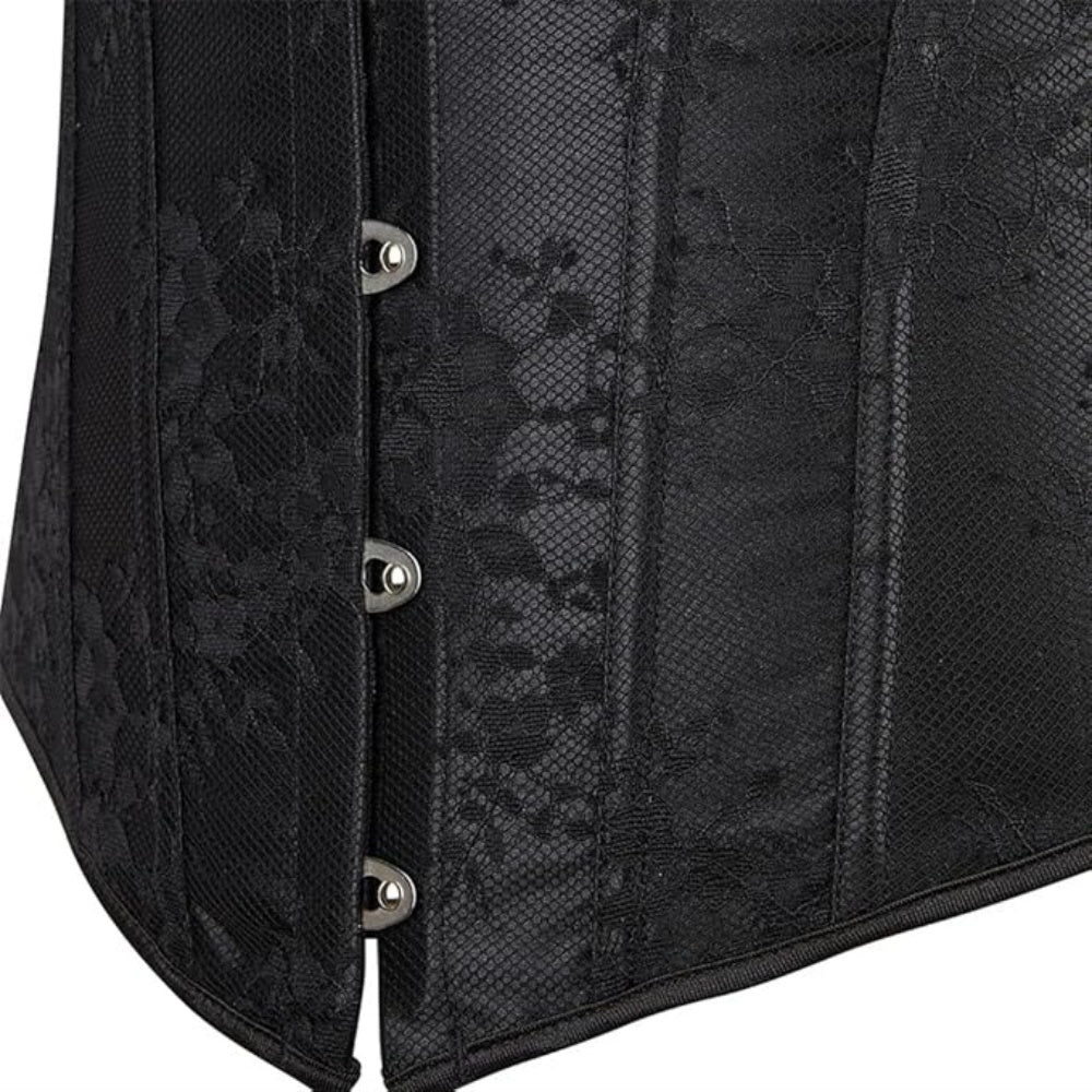 CORSET BUSTIER DENTLLE NOIR