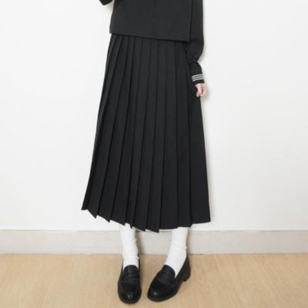JUPE ECOLIERE NOIR PLISSEE 80CM