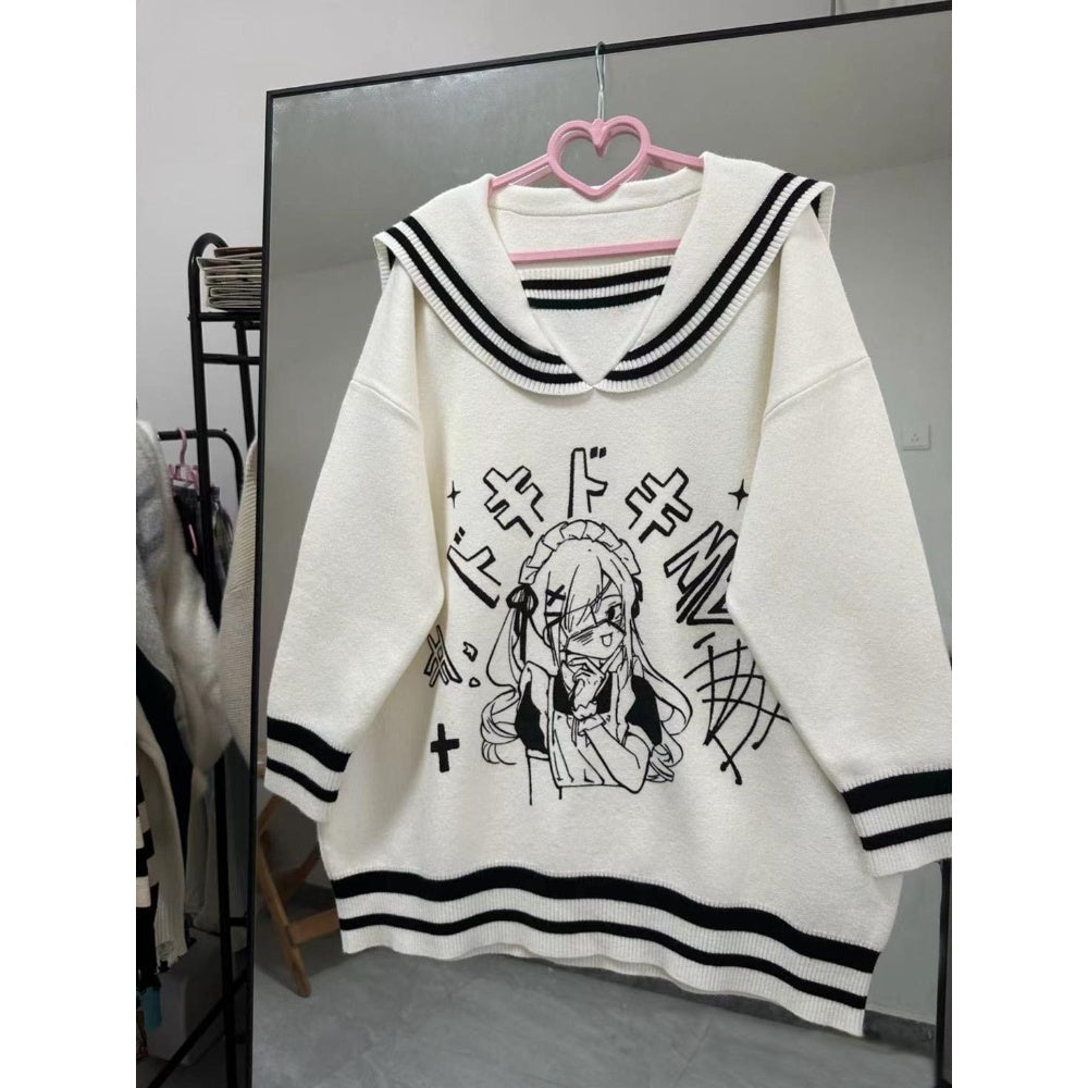 PULL BLANC KAWAII ECOLIERE