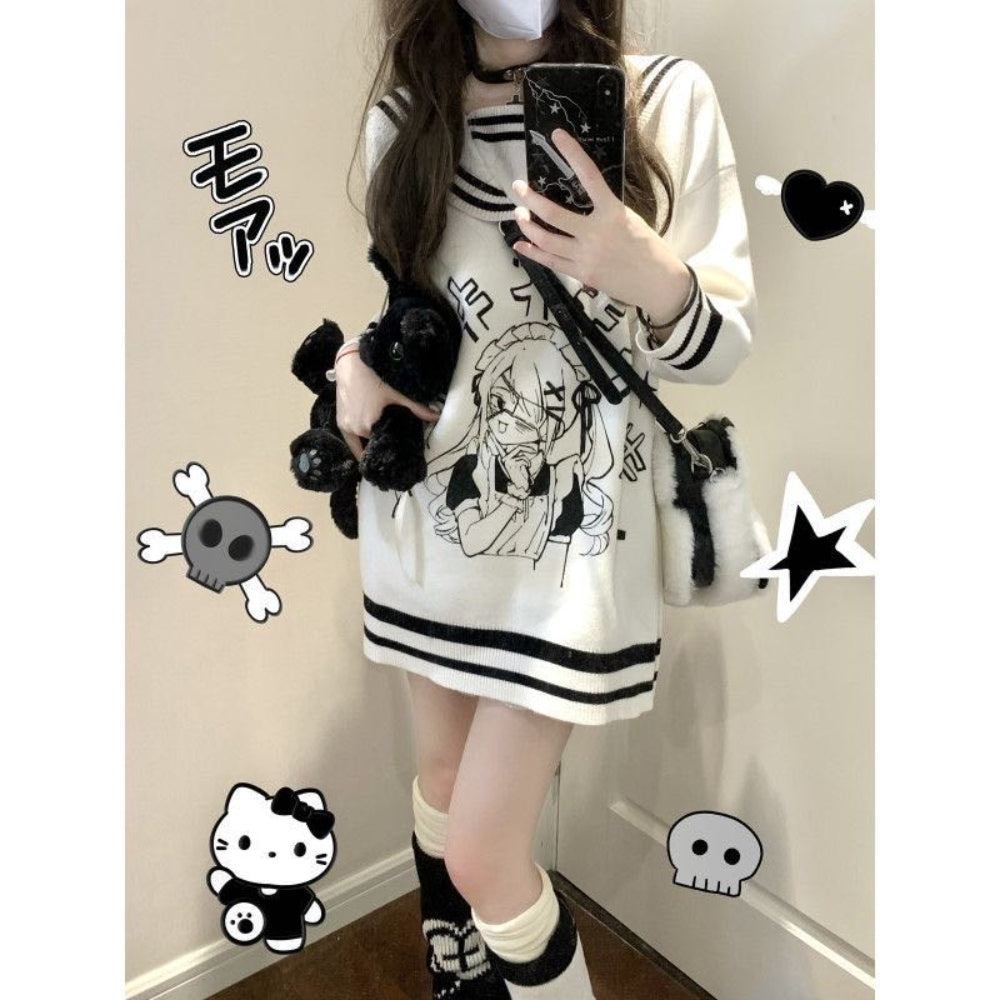 PULL BLANC KAWAII ECOLIERE