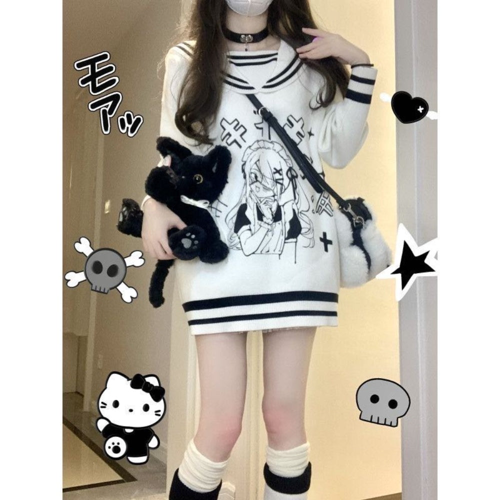 PULL BLANC KAWAII ECOLIERE