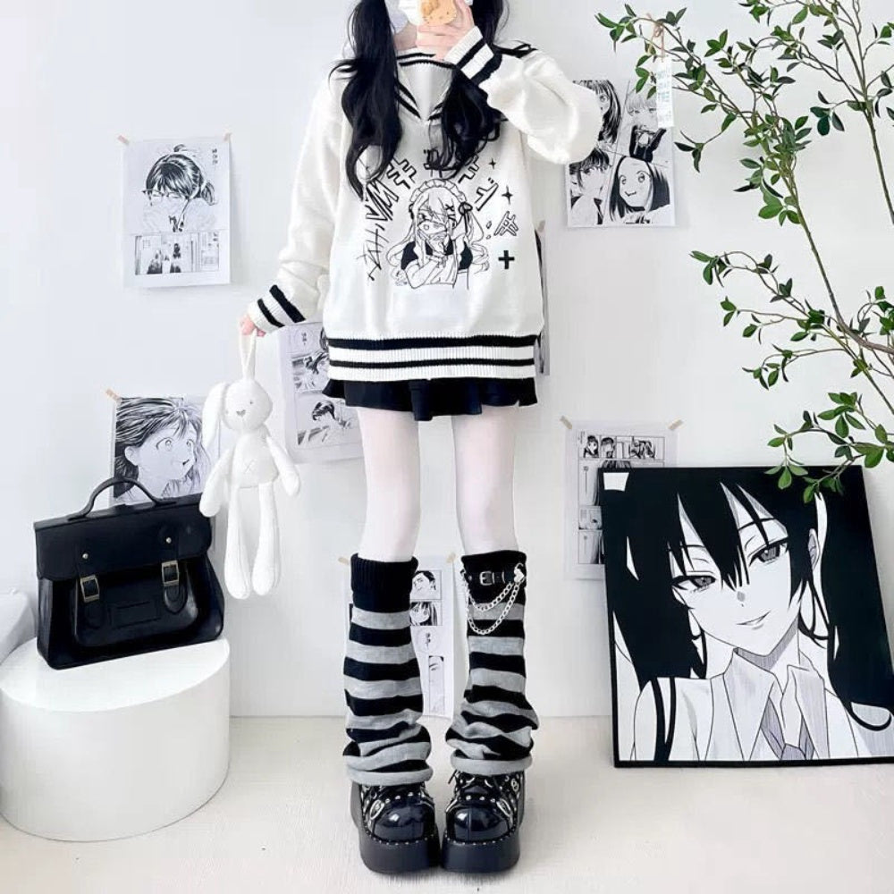 PULL BLANC KAWAII ECOLIERE