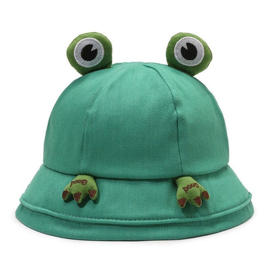 CHAPEAU GRENOUILLE VERT PLIABLE