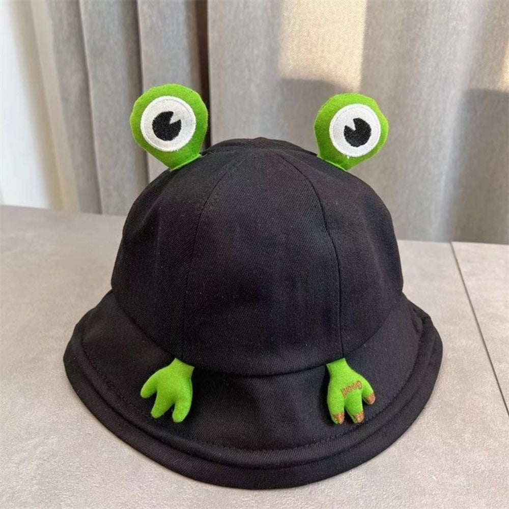 CHAPEAU GRENOUILLE NOIR PLIABLE