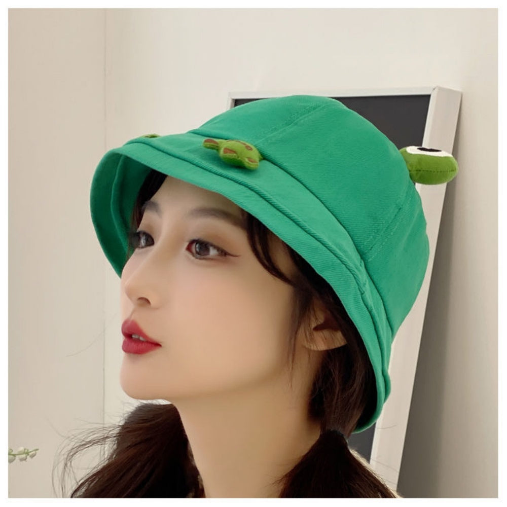 CHAPEAU GRENOUILLE VERT PLIABLE