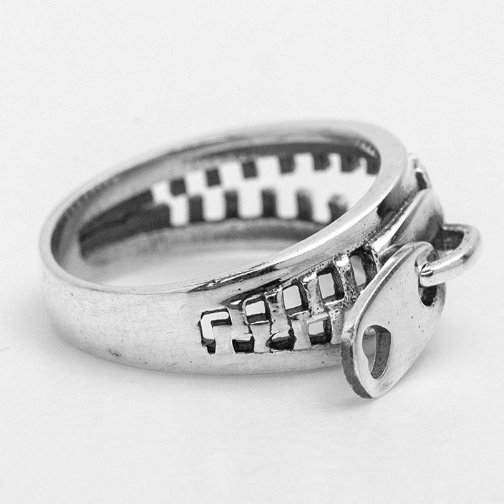 BAGUE ZIP ACIER