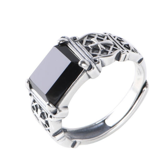 BAGUE PIERRE NOIR