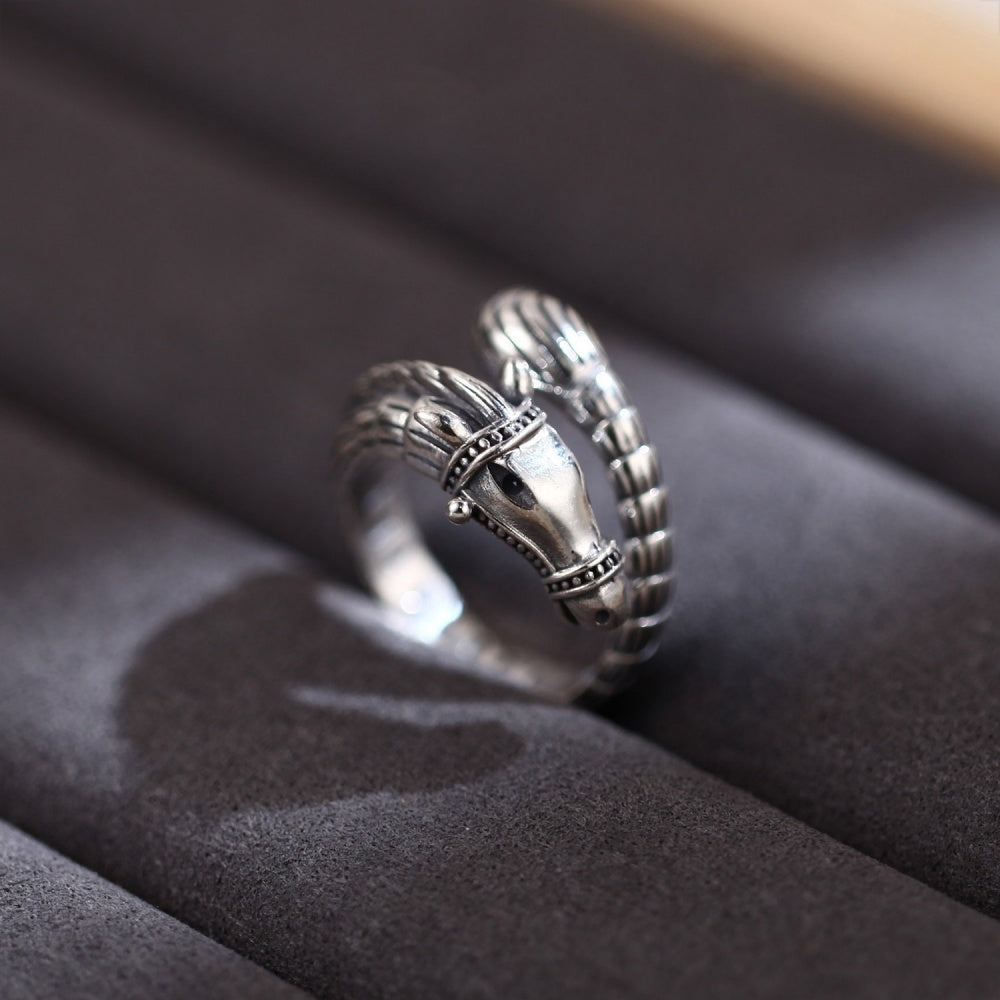 BAGUE CHEVAL DRAGON