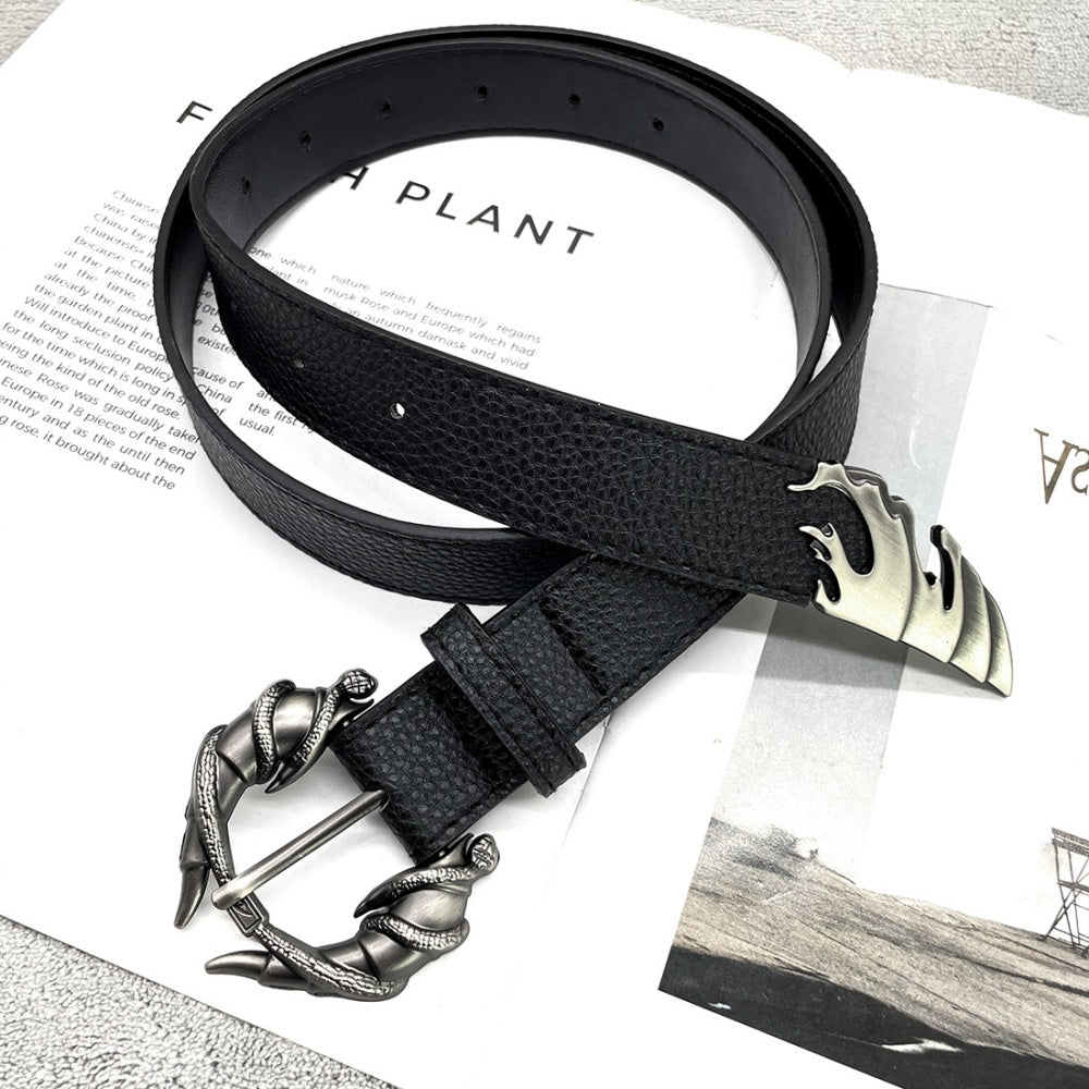 CEINTURE BOUCLE CORNE ENLACE SERPENT