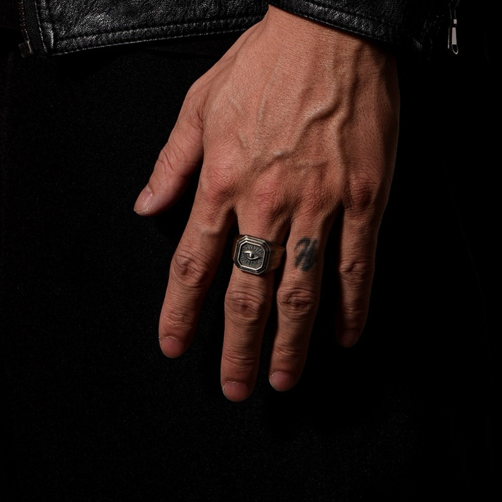 BAGUE DIABLE ACIER