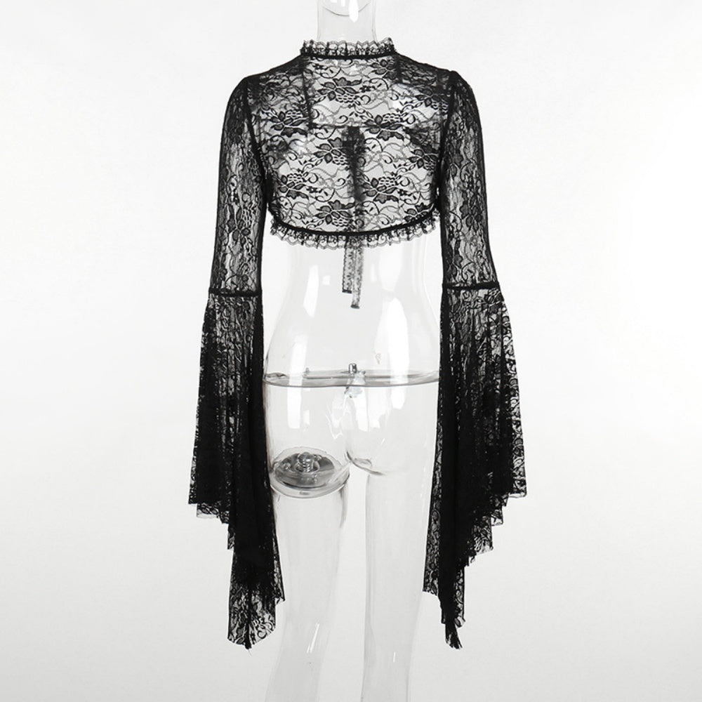 BOLERO RESILLE MANCHES LONGUES DENTELLE