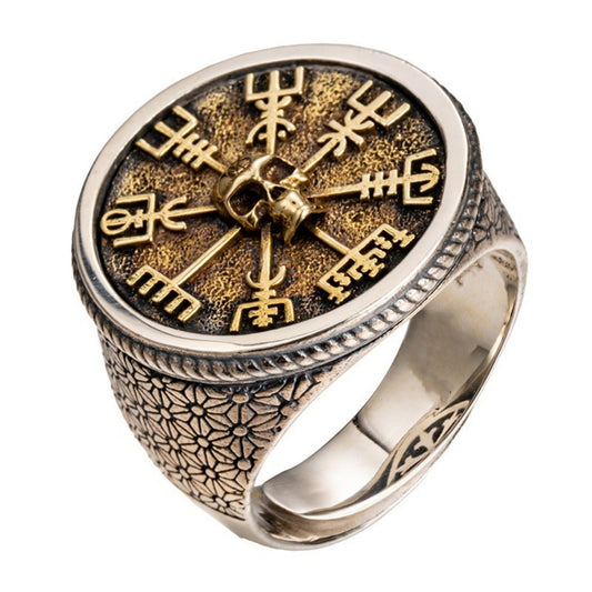 BAGUE CRANE BOUSSOLE VIKING