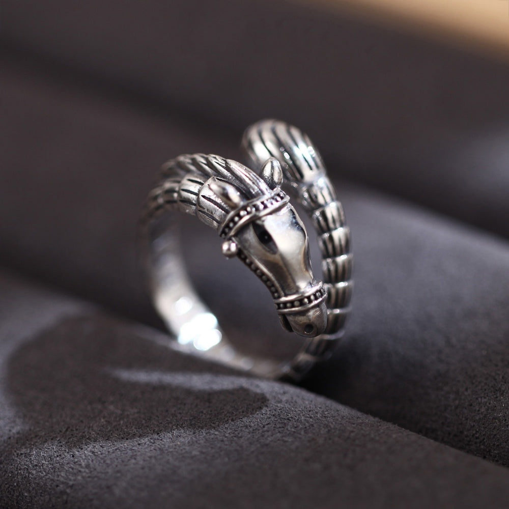 BAGUE CHEVAL DRAGON