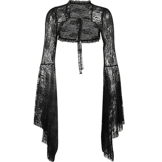 BOLERO RESILLE MANCHES LONGUES DENTELLE